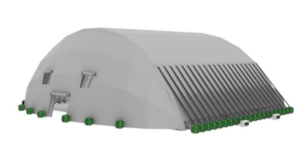 充气式可移动机库