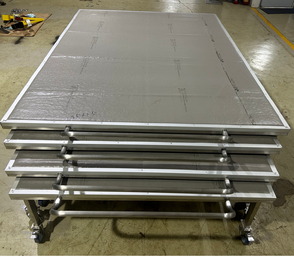 可重叠移动工作台